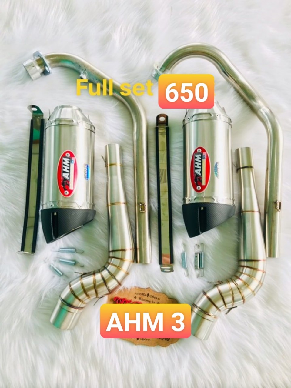 Pô ahm m3 - cả cổ 304 ex 135/150 + winer + sonic + satria