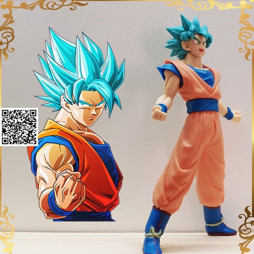 [HCM]Mô hình SonGoku SSJ5 Tóc xanh- 7 viên ngọc rồng - Dragon Ball 1068