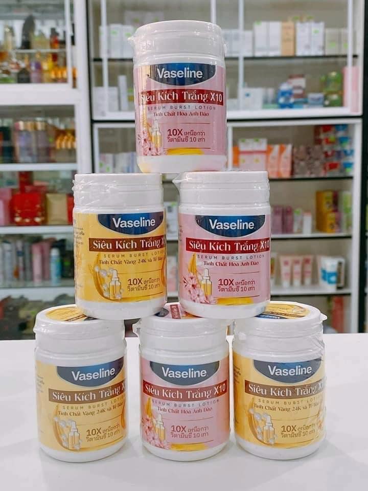 KEM KÍCH TRẮNG VASELINE 10X 2 MÀU