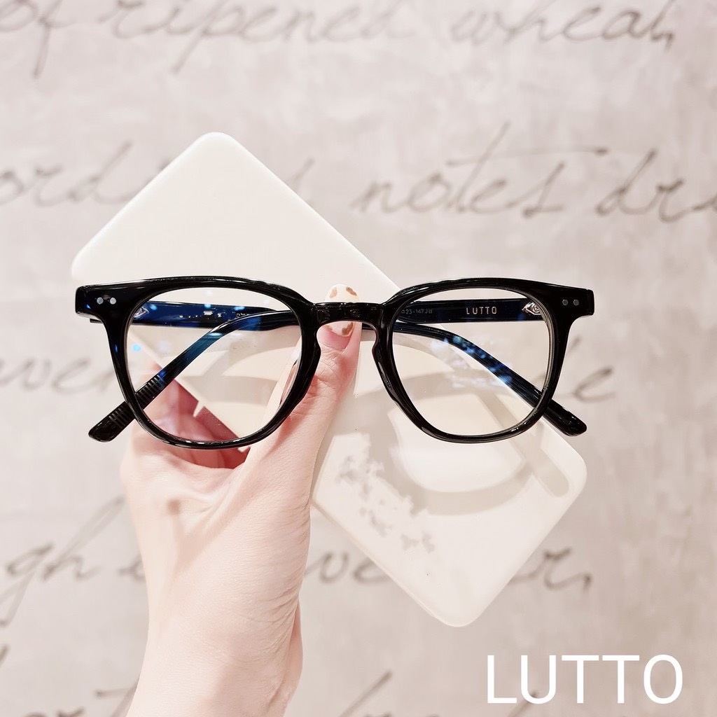 Mắt kính thời trang nam nữ lutto 604 phong cách hàn quốc - hazo