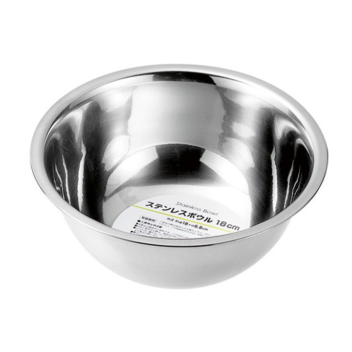 Tô ăn Inox thực phẩm Echo Metal Nhật Bản 18cm, 20cm, 21cm không hoen gỉ