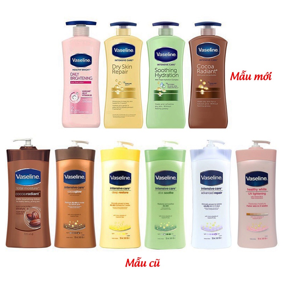 Dưỡng thể Vaseline Intensive Care Advanced Repair 725ml - trắng