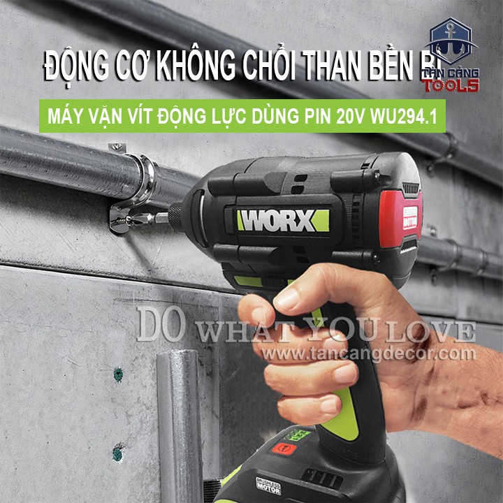 Máy Vặn Vít Động Lực Dùng Pin 20V Worx WU294.1