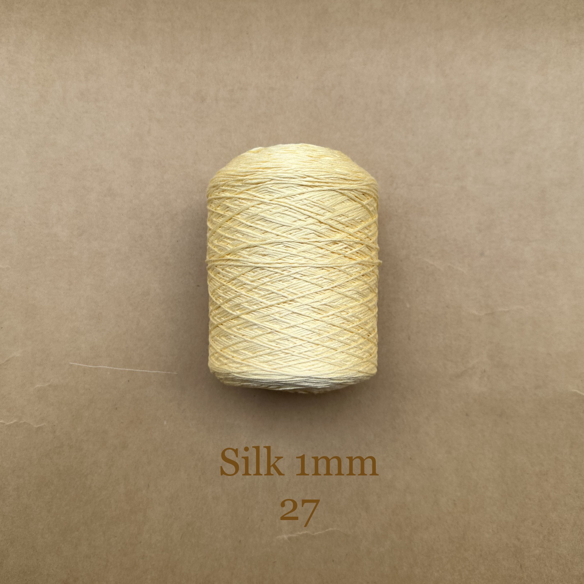 100% Silk Yarn Roll, 1mm, 300g, Solid Color