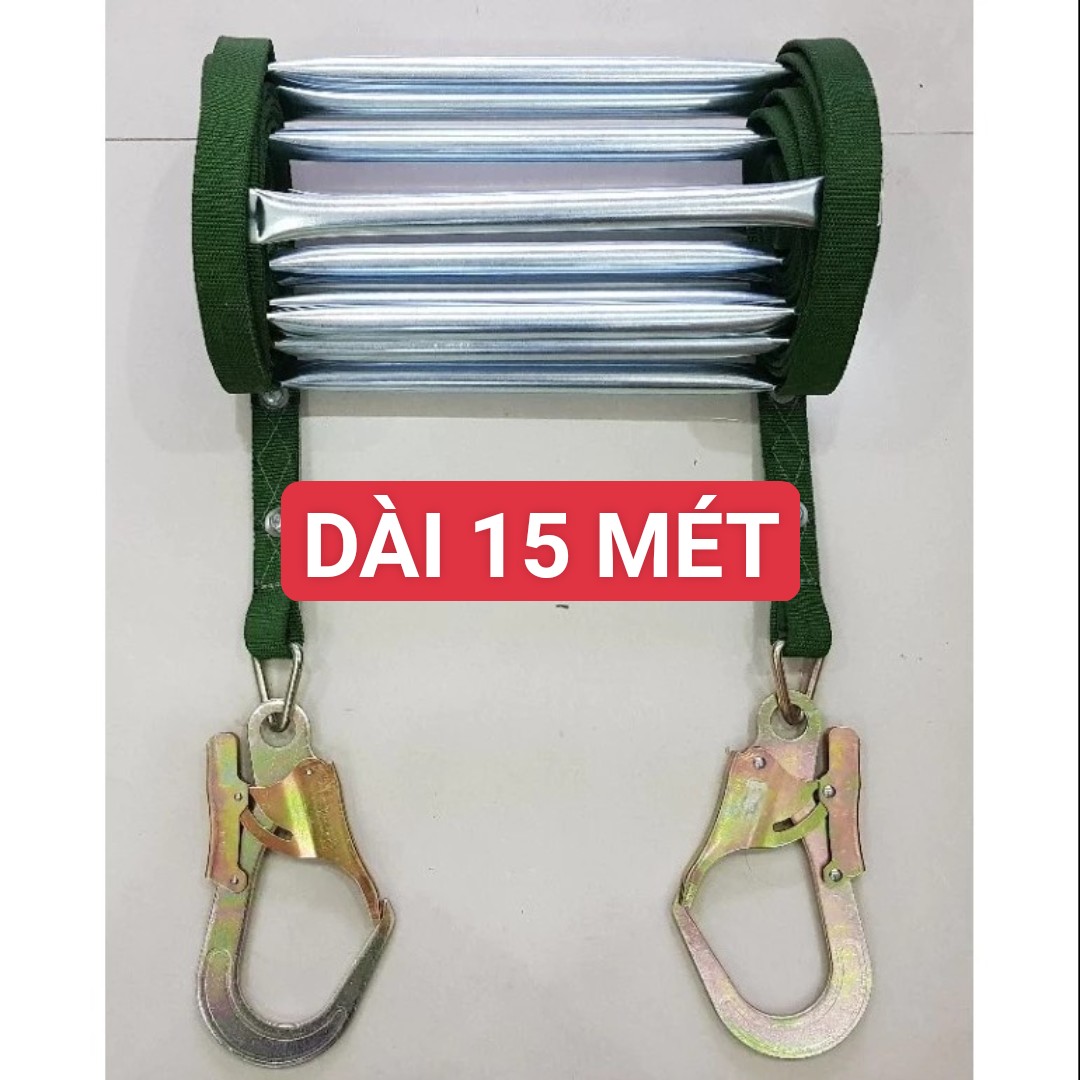 Thang dây thoát hiểm chống cháy , thang dây cứu sinh chiều dài (5m,10m,15m, 20m, 25m,30m, 35m, 40m).