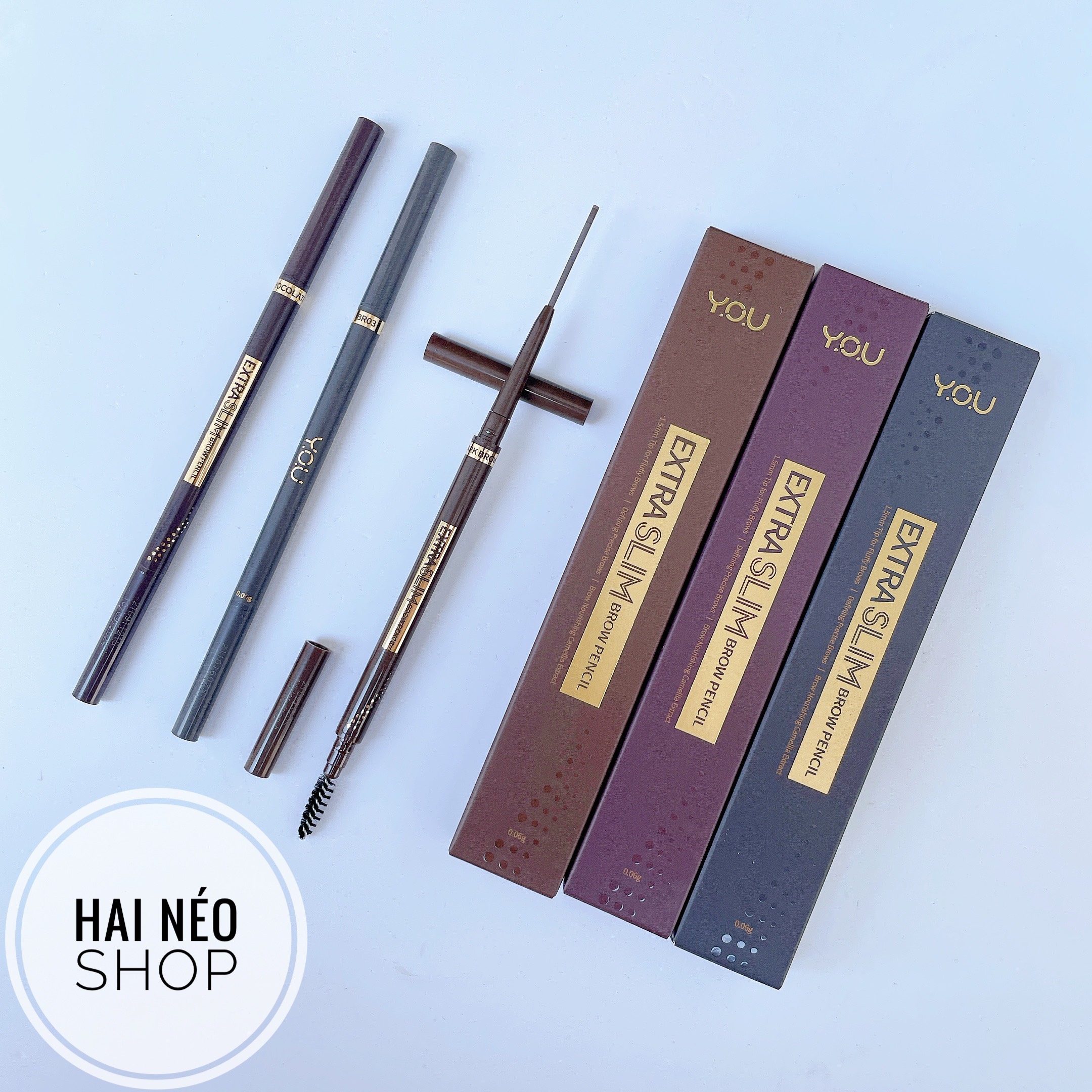 [CHÚ Ý XẢ KHO DATE 10/09 - 15/10/2024] Chì mày YOU Extra Slim Brow Pencil 0.06g