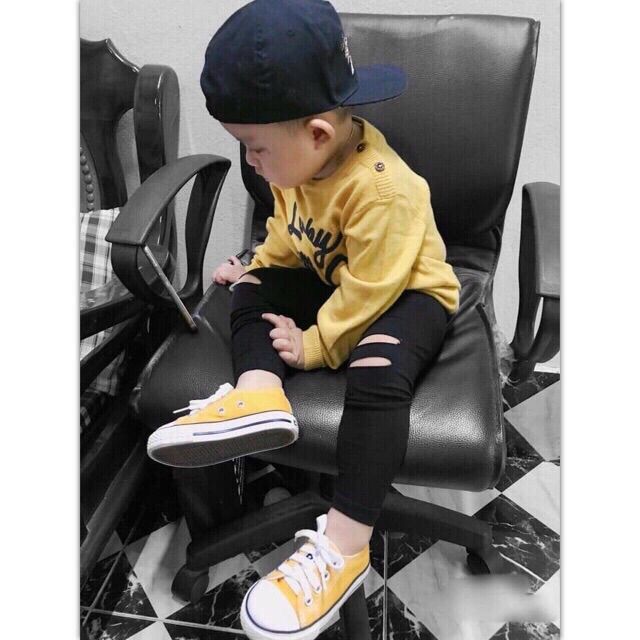 Quần Legging Rách Gối Siêu Chất Cho Bé