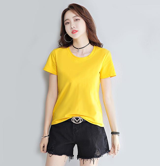 [HCM]Áo thun nữ trơn vải dày mịn Hàn Quốc thương hiệu Elsa