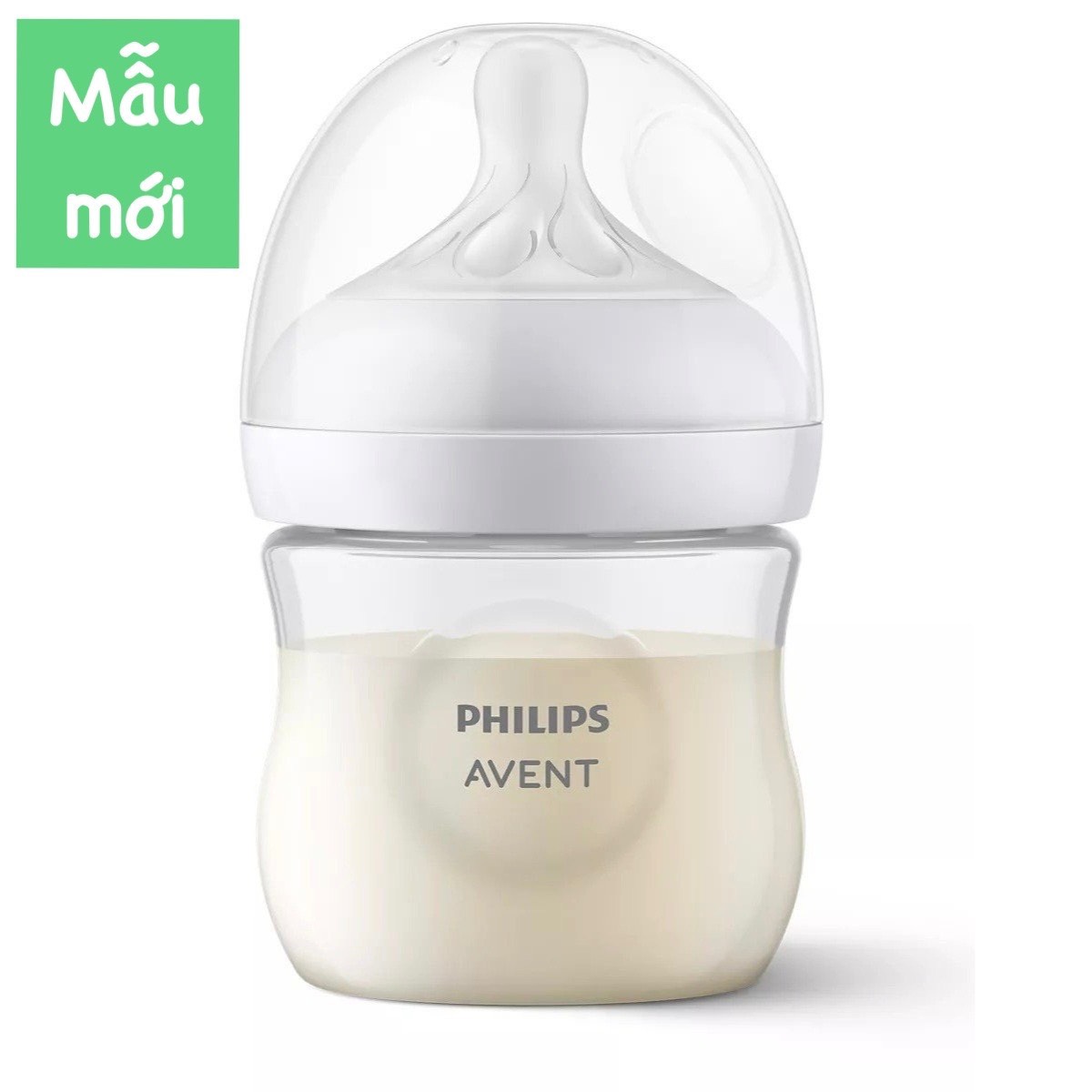 Bình sữa Avent Natural cải tiến núm ti siêu mềm màu trắng 125ml