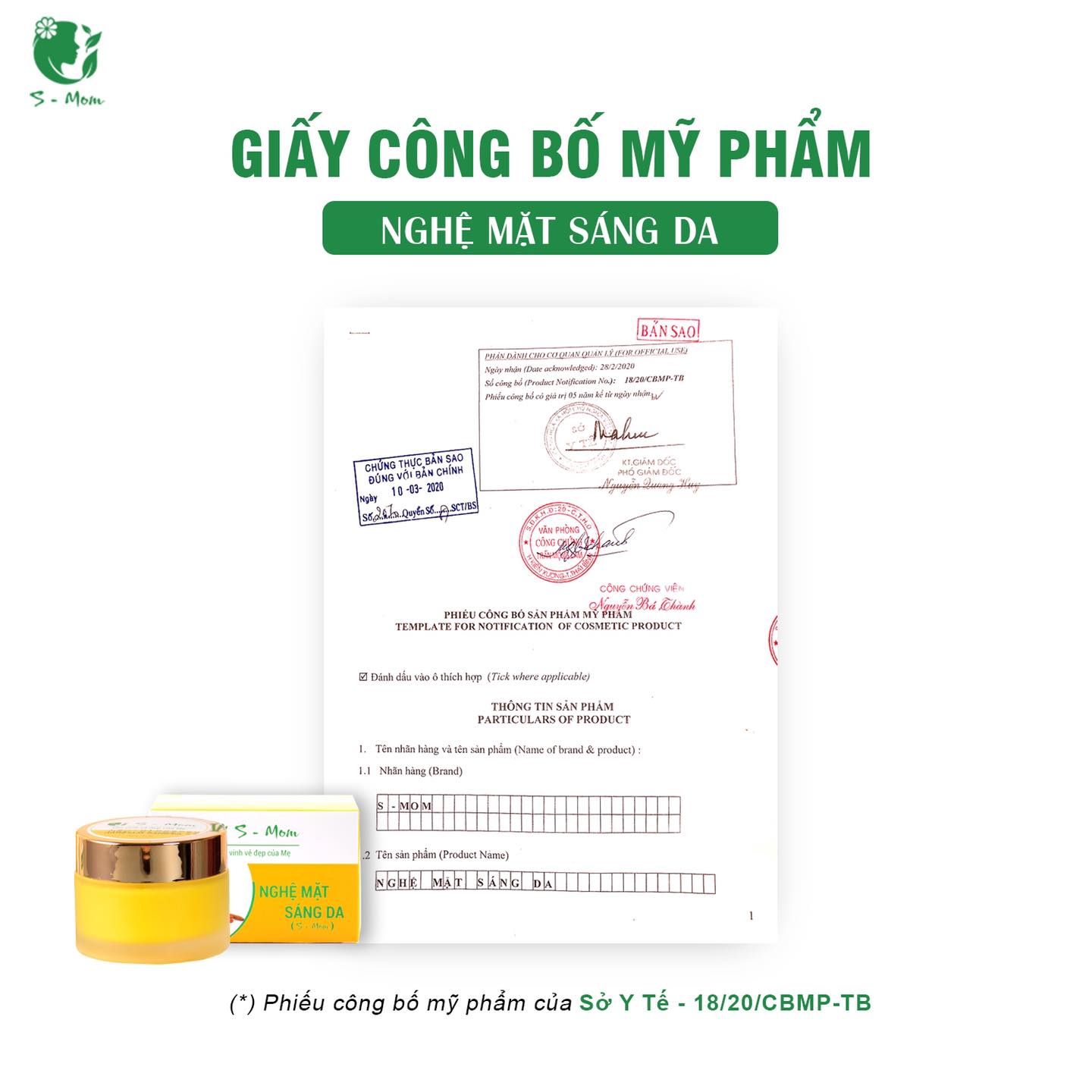 Combo Chăm Sóc Da Cho Mẹ Bầu Và Sau Sinh Smom ( Kem dưỡng da và sữa rửa mặt )