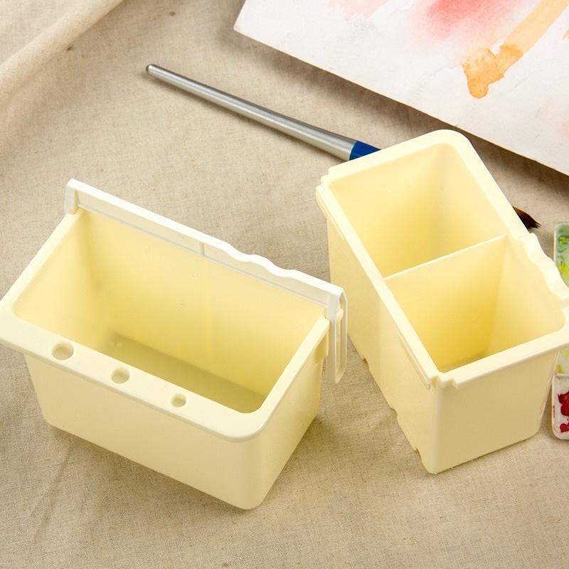 Xô rửa cọ vẽ 3 ngăn có thể gấp gọn