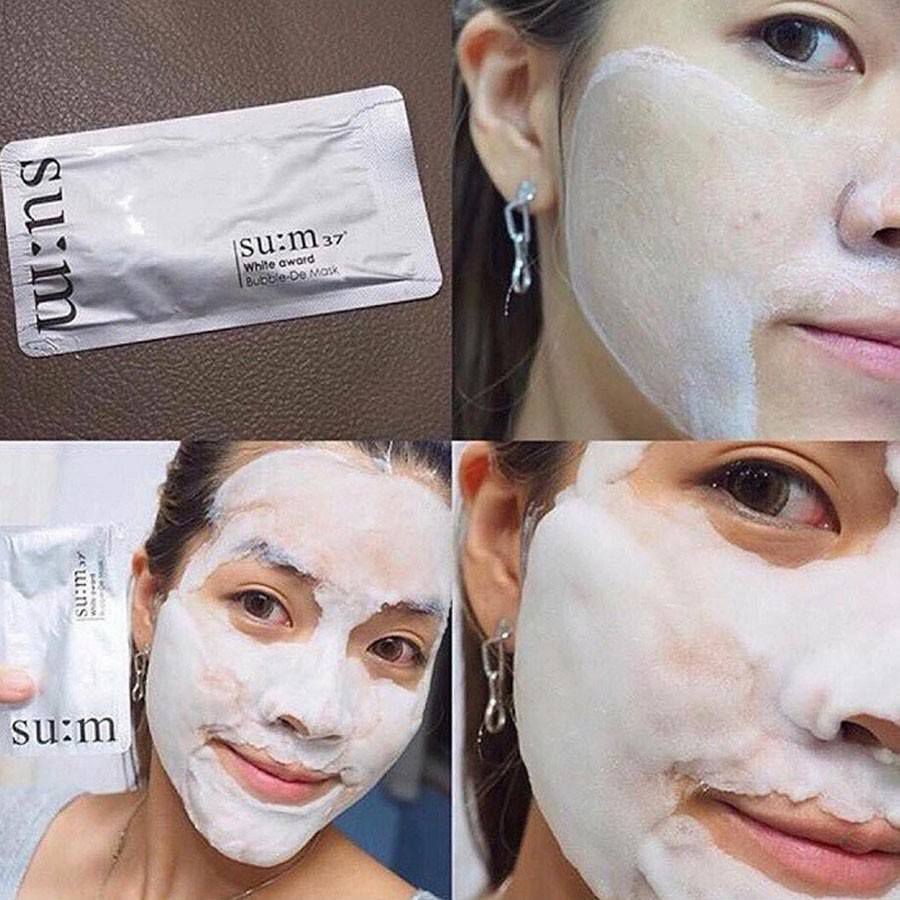 Mặt nạ sủi bọt thải độc da Sum37 Bright Award Bubble-De Mask