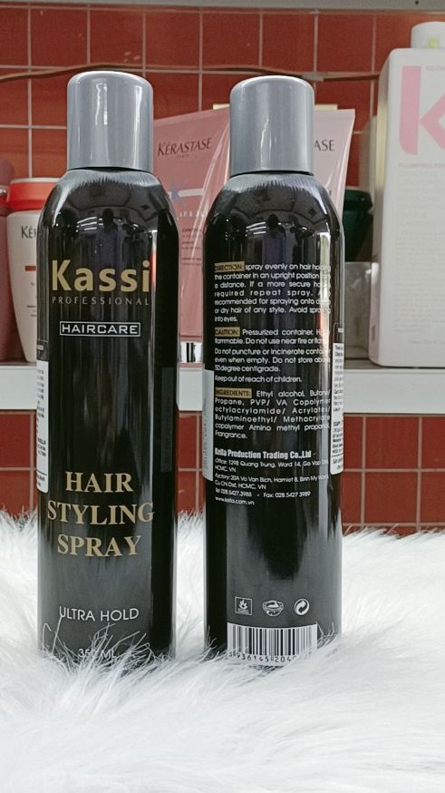 Keo Xịt Bóng Tạo Kiểu Tóc Kassi 350ML