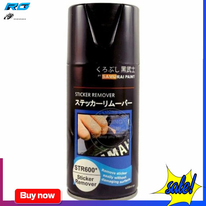 Chai xịt samurai str600 tẩy keo decal băng keo dính lâu năm