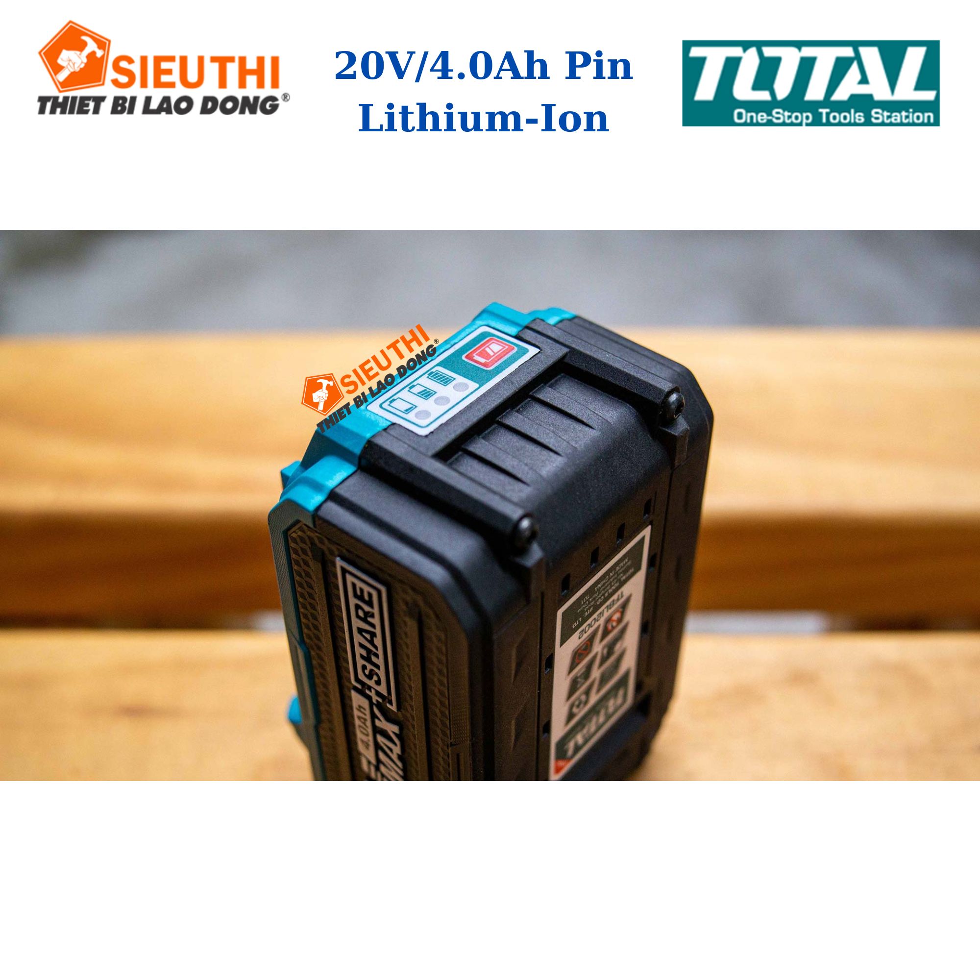 Pin Lithium - Ion Total TFBLI2002 Loại 20V/4.0Ah