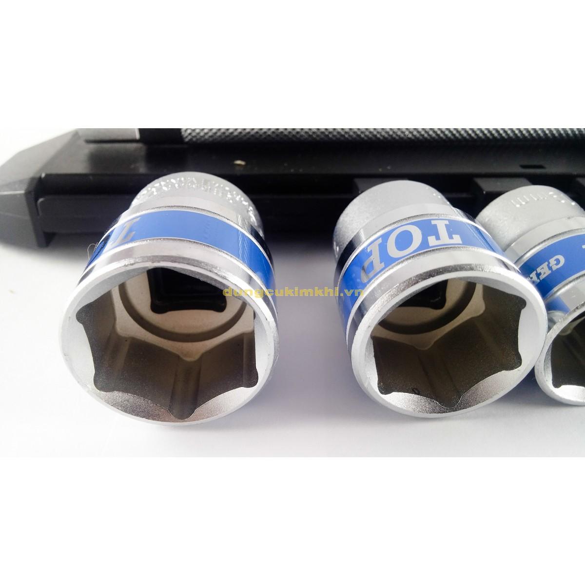 Bộ tuýp 10 chi tiết 1/2" (Cần tự động cán bọc nhựa) Top - TBS-12251
