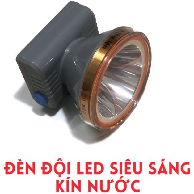 Đèn đội đầu HL6 (3 chế độ sáng), chế độ sáng: mạnh/dịu và nhấp nháy, chóa đèn 8cm, ánh sáng trắng/vàng