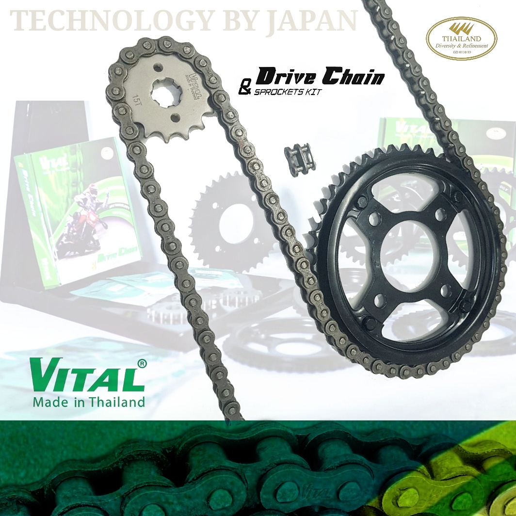 Nhông sên dĩa sonic 150 / winner - thông số nhông 15t dĩa 42t -sên 428sb -120 / chính hãng vital thái lan