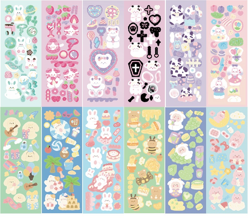 Zanmo nhãn dán sticker dễ thương trang trí (Inbox chọn mẫu)