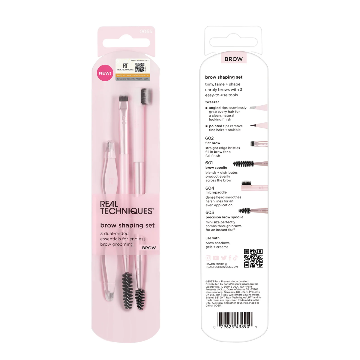 Bộ 3 cây cọ mắt RT Real Techniques 3pcs Brow Shaping Set