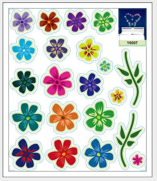 [HCM]Decal trang trí tường - Hoa sắc màu 02 - DẠ QUANG