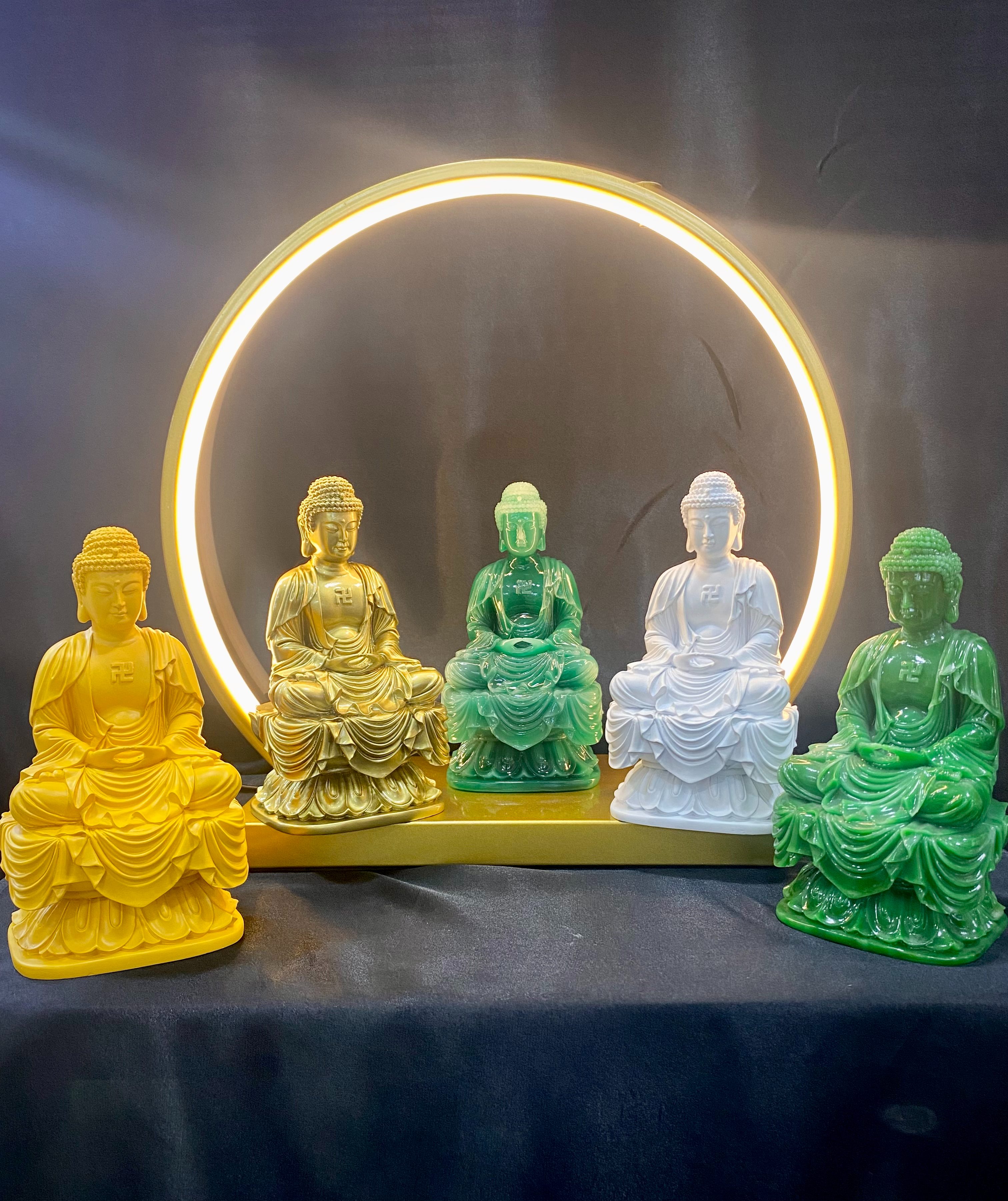 TƯỢNG PHẬT DƯỢC SƯ - A DI ĐÀ 19CM COMPOSITE