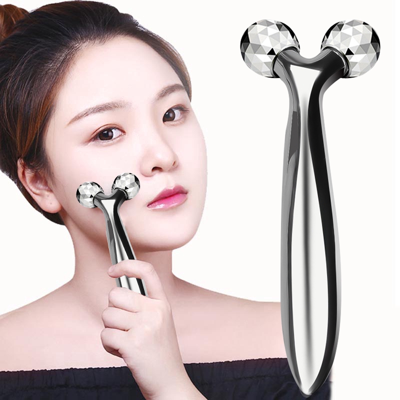 Cây Lăn Mát Xa (Massage) Mặt 3D Giúp Thon Gọn Nâng Cơ Mặt