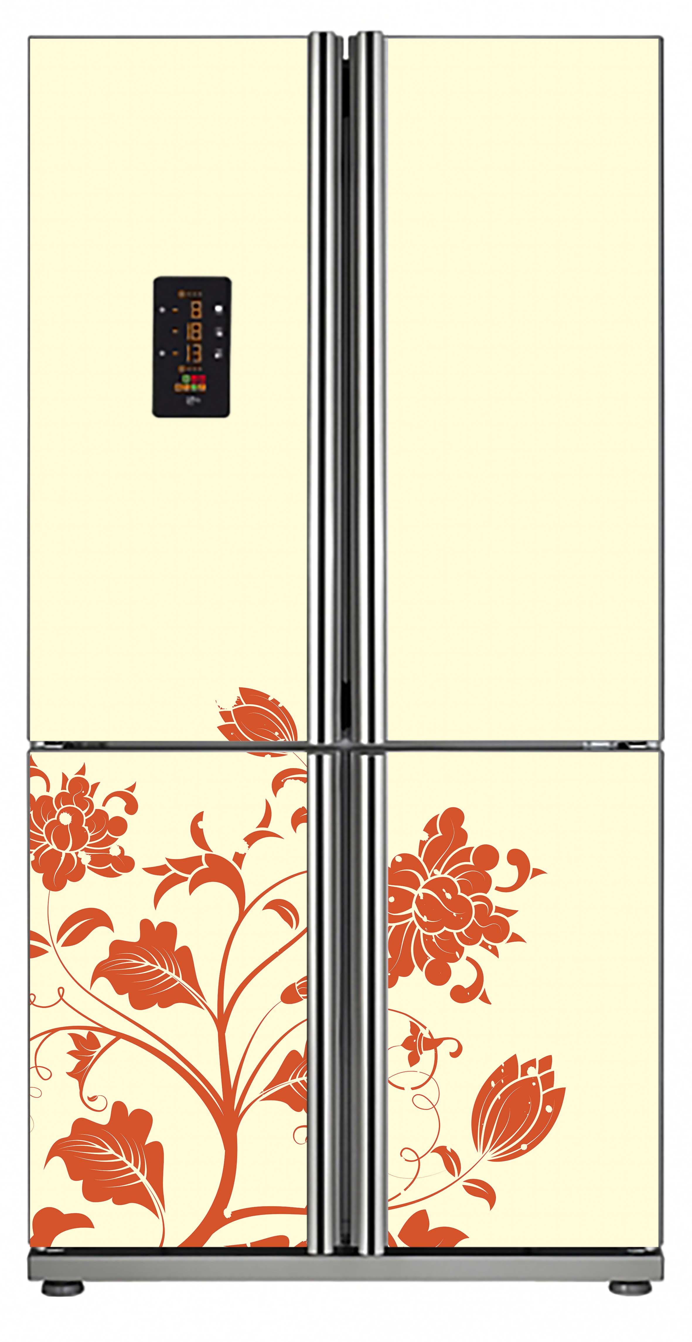 [HCM]Decal dán tủ lạnh 4 cánh