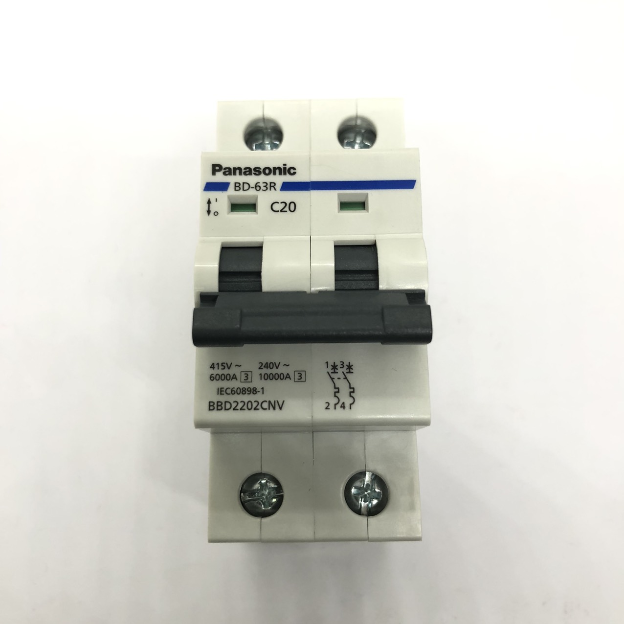 Cầu dao tự động, MCB 2P 20A / 25A / 32A / 40A / 50A / 63A Panasonic - Điện Việt