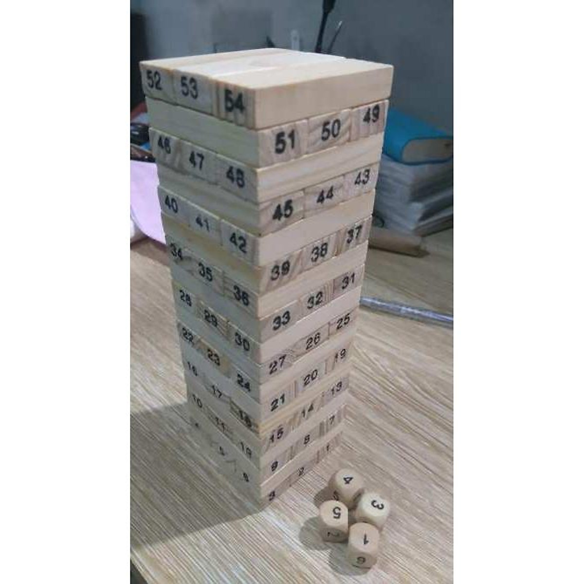 Trò chơi Boardgame Rút gỗ số cỡ lớn 30cm