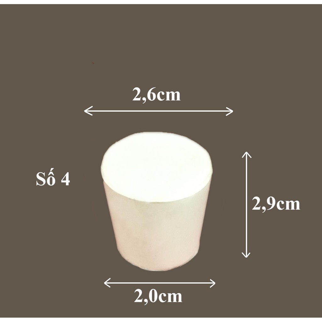 NÚT CAO SU 0 đến số 12 - DỤNG CỤ THÍ NGHIỆM