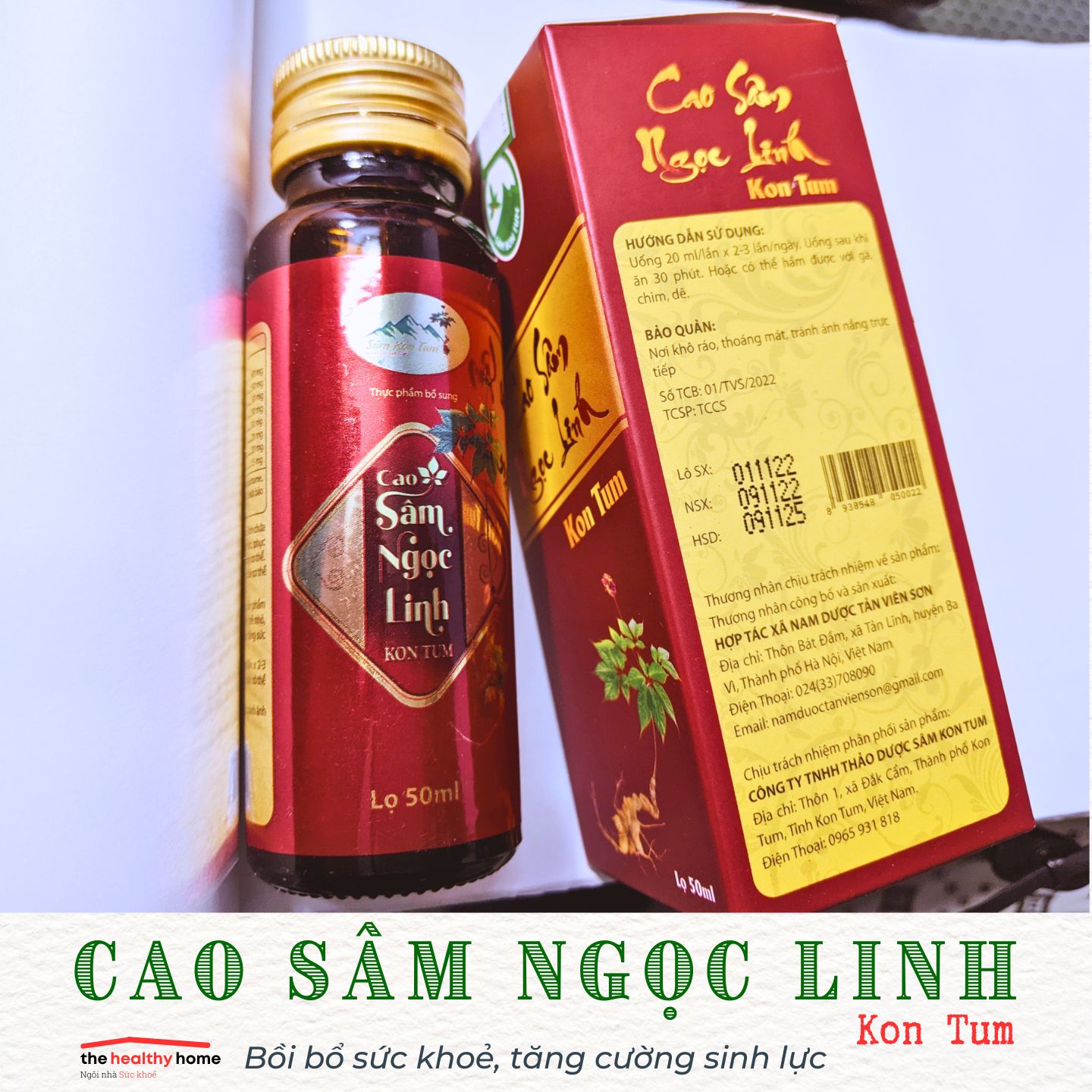 NgocLinh's Ginseng Energy Drink (50ml sirup bottle)