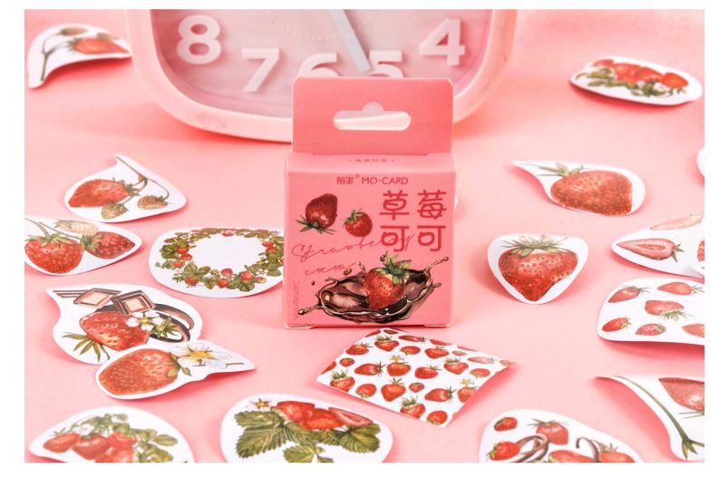 Bộ 45 Sticker Dâu Tây Đáng Yêu E113
