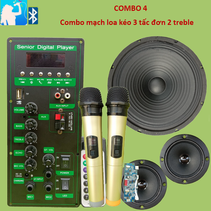 [HCM]Mạch loa kéo CS8676 loa 3 tấc đơn treble đôi - Combo 4