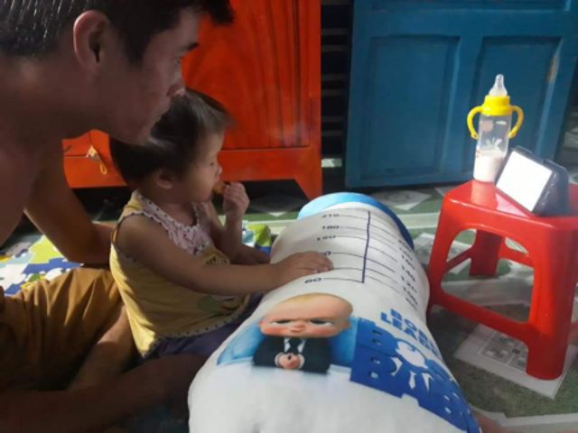 GẤU BÔNG GỐI ÔM BÌNH SỮA SIZE TO
