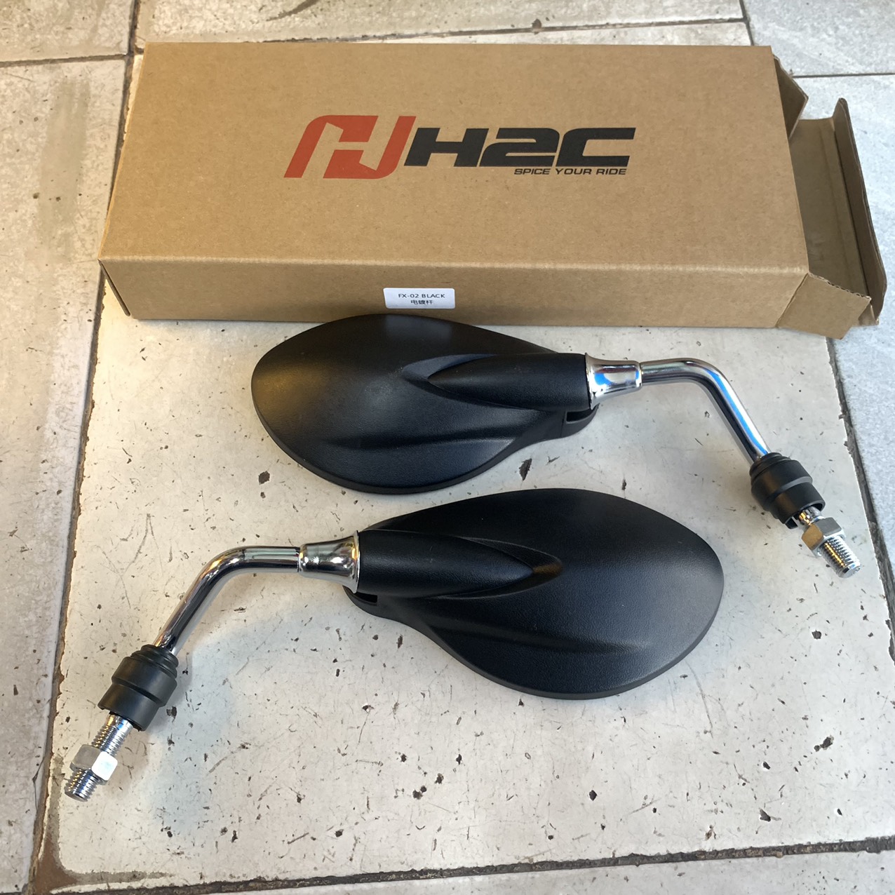 Gương chiếu hậu YAZ hiệu H2C ( 1 cặp trái và  phải )