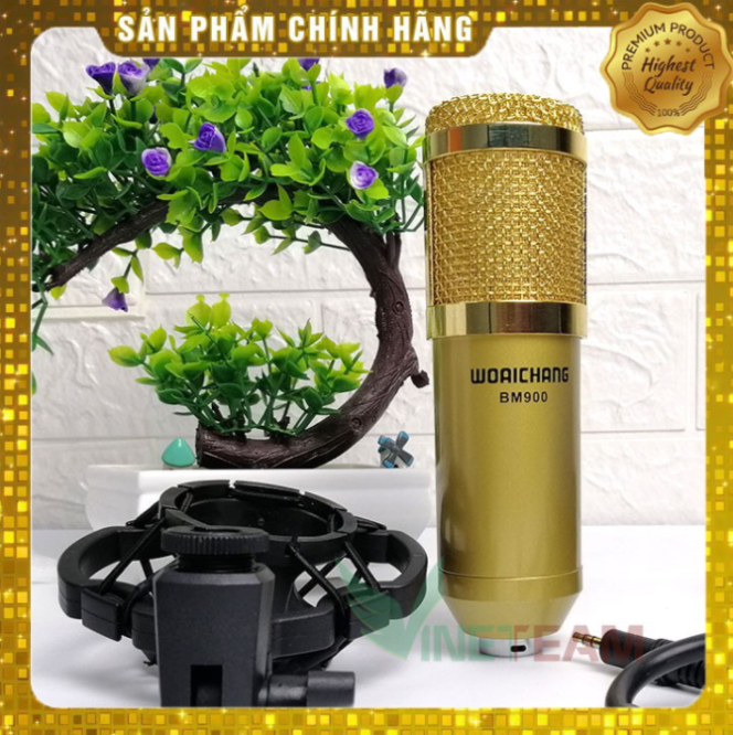 Mic Thu Âm BM900 | Kết hợp Soundcard K10 và H9,V8,V10 | Livestream, Thu Âm Chuyên Nghiệp | Lọc Âm Hiệu Quả | BH 6 Tháng