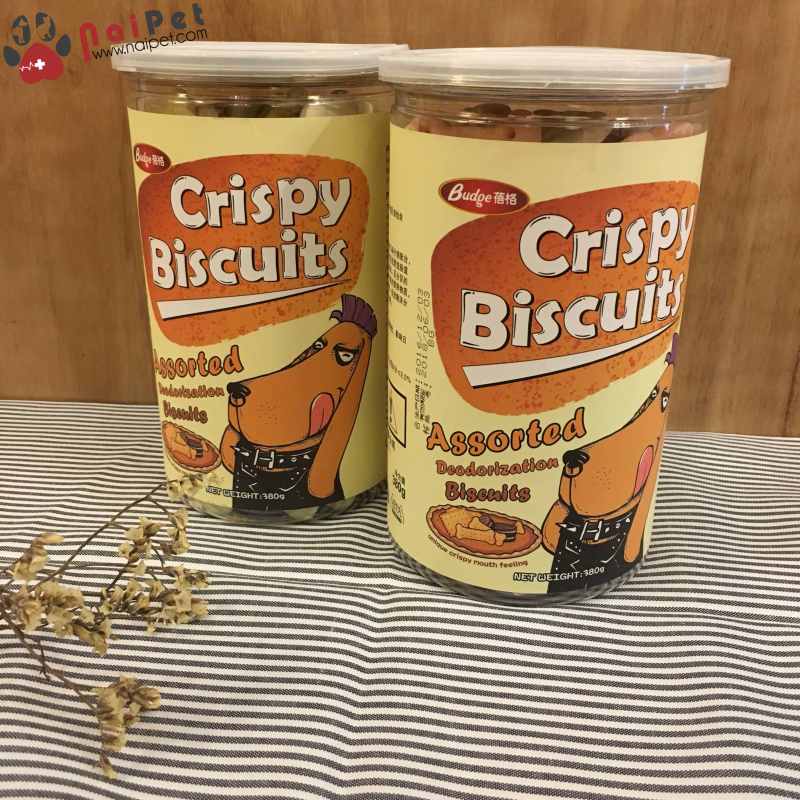 Đồ Ăn Vặt Bánh Thưởng Hình Xương Các Vị Crispy Biscuits Cho Chó 380g