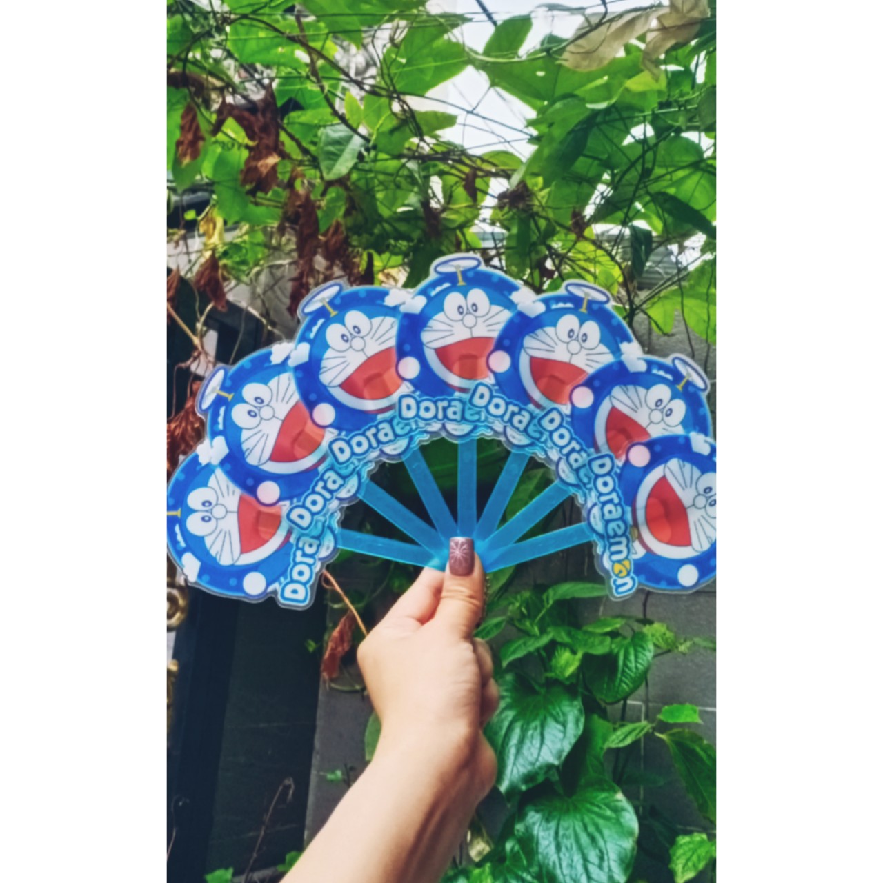 [HCM]QUẠT Ô XÒE CẦM TAY DOREMON
