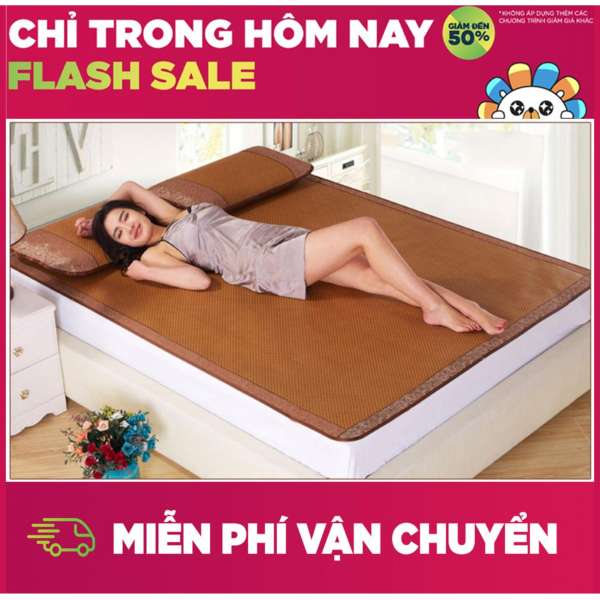 Chiếu ngủ - Chiếu điều hòa 1m6x2m, Mỏng, thoáng khí, mát rượi, cực kì bền bỉ M168 - Bh uy tín 1 đổi 1 bởi Smart Buy