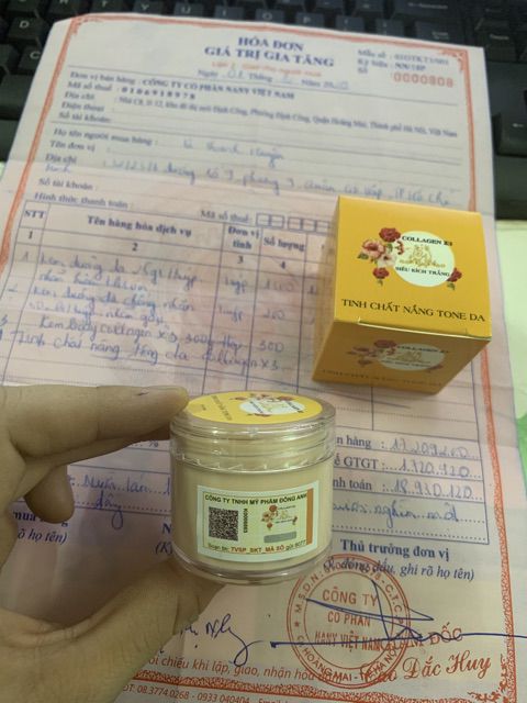 tinh chất nâng tone da collagen x3 - siêu trắng mịn