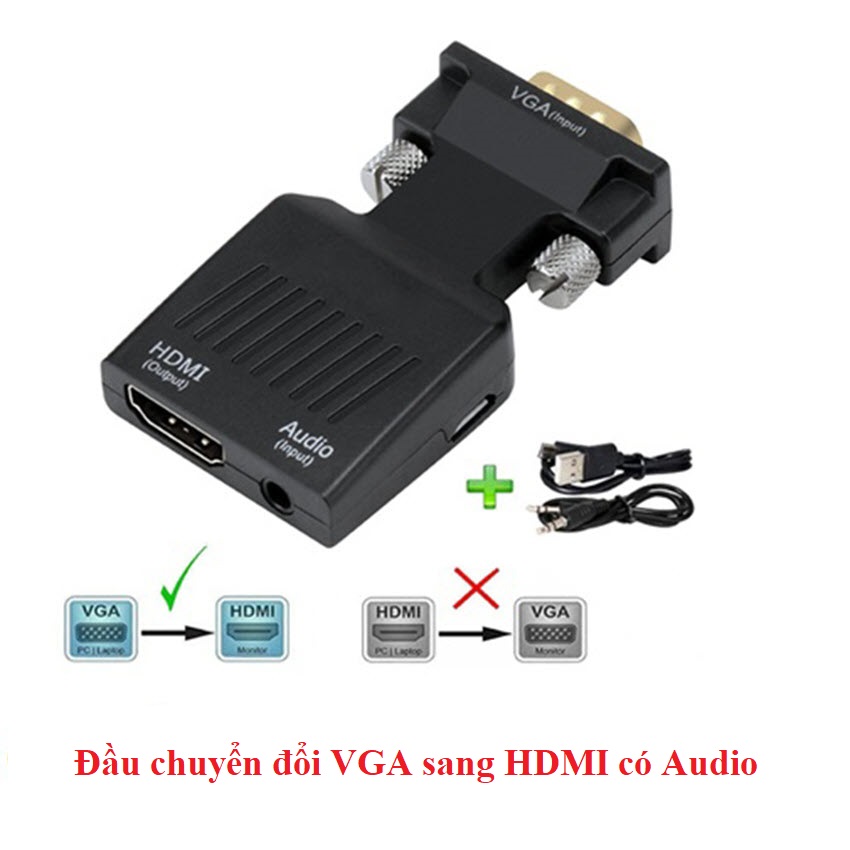 Đầu chuyển tín hiệu VGA + Audio sang HDMI chất lượng cao