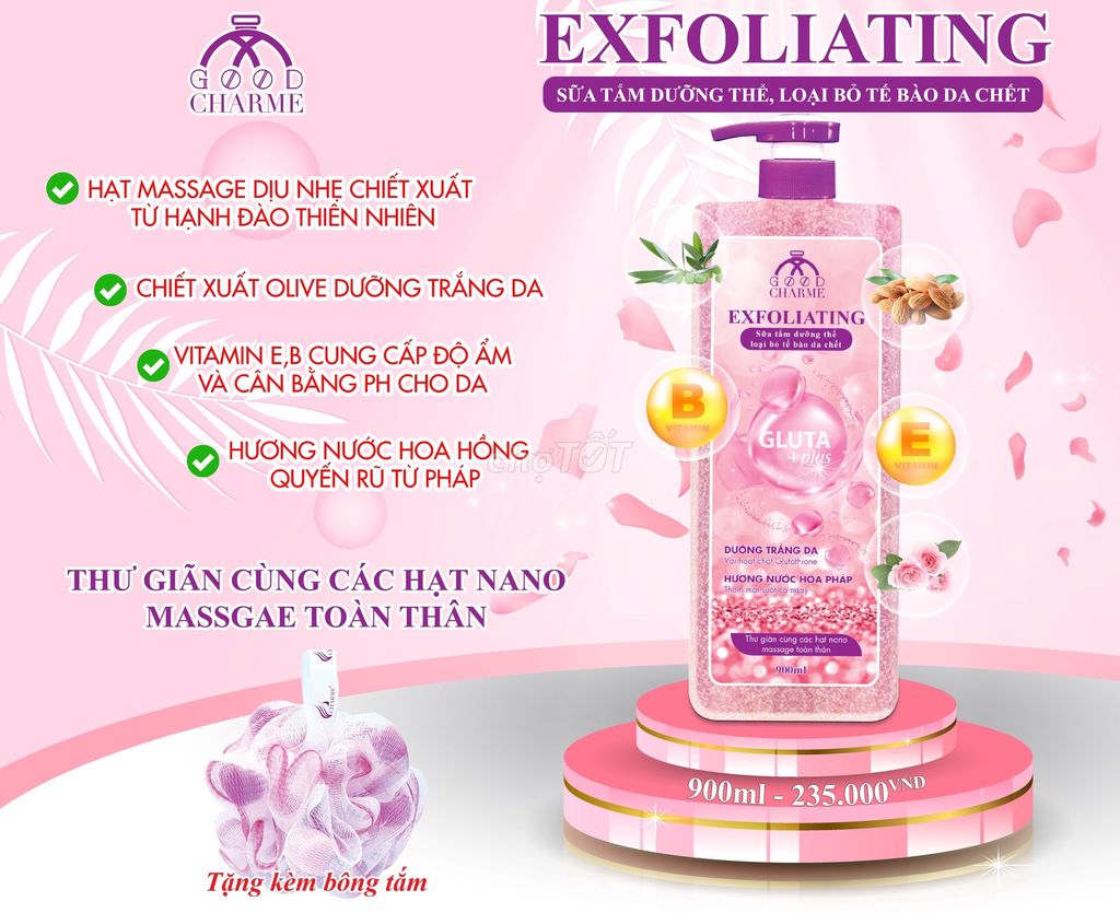 Sữa Tắm Tẩy Tế Bào Chết Exfoliating