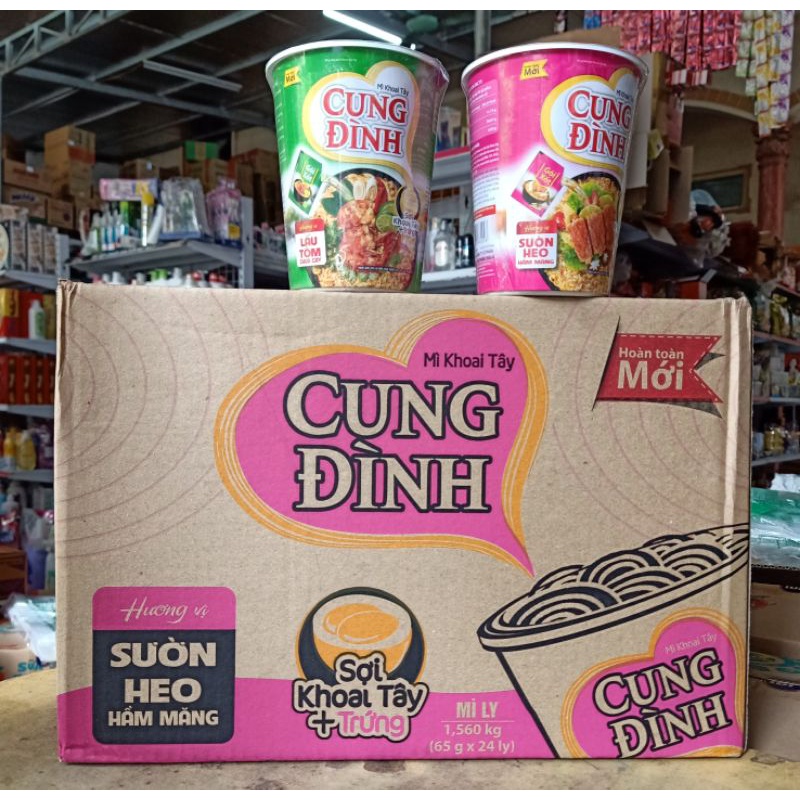 THÙNG MÌ LY CUNG ĐÌNH 24 LY