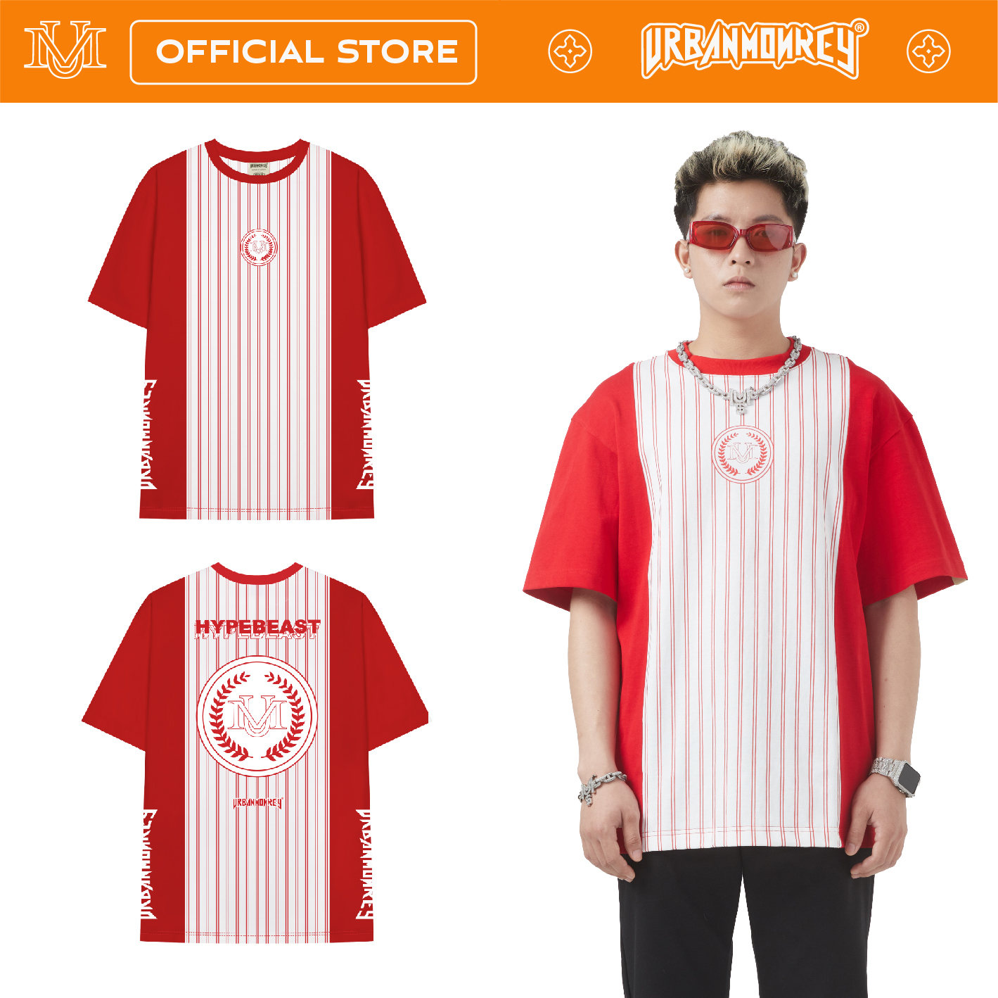 Áo Thun URBAN MONKEY BASEBALL TEE Thun Cotton Hai Chiều Thoáng Mát