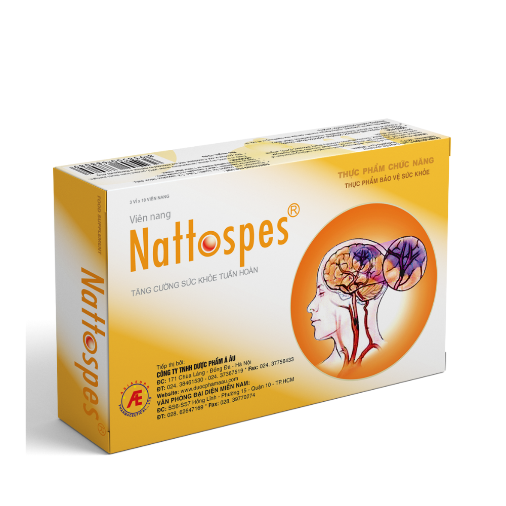 Nattopes - Viên uống tuần hoàn não