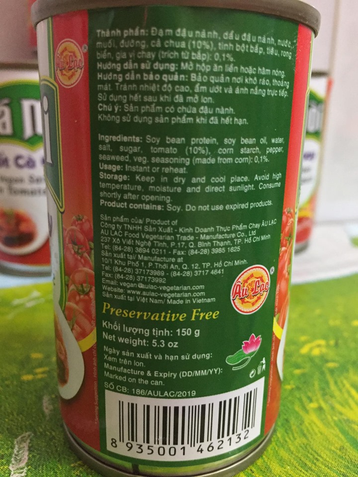 Cá Mòi Hộp Chay - Hộp 150g