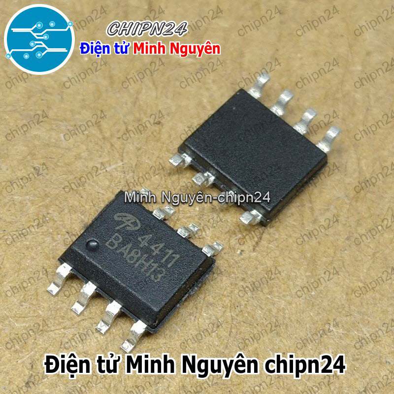 [2 con] (ST) Mosfet Dán AO4411 SOP-8 Hàng Tốt 8A 30V Kênh P (SMD) (4411) - HH004677