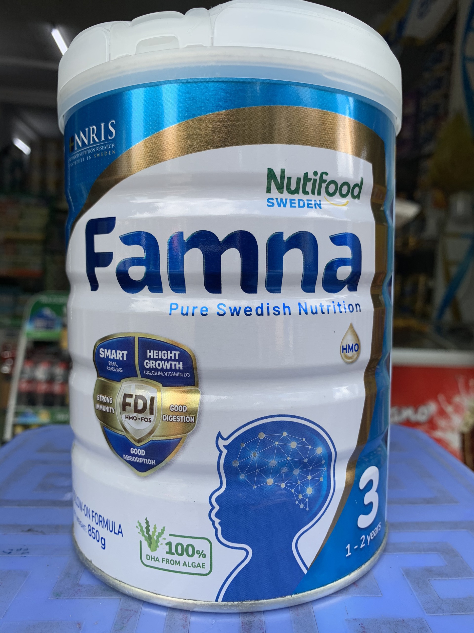 Sữa Bột Nutifood Famna Số 3  1-2 tuổi  850g - Nhập Khẩu Thuỵ Điển