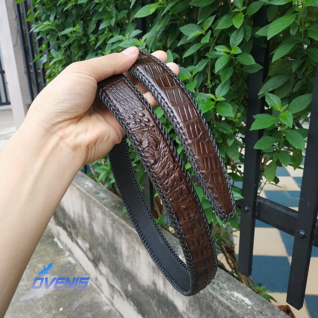 [FREE SHIP] Nịt Nam Da Cá Sấu [ĐAN VIỀN THỦ CÔNG ĐẸP BỀN BỈ]